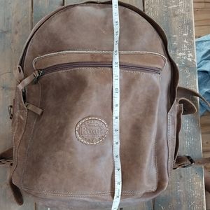 Roots Leather Backpack